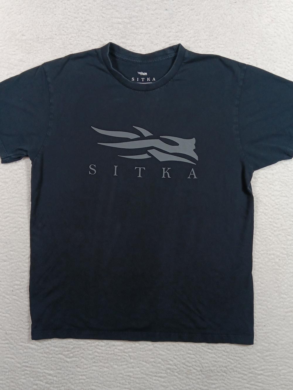 Sitka Men's Short Sleeve Logo Tee in Navy